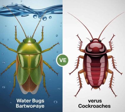 water bugs versus cockroaches